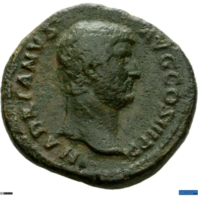 Dupondius or As - Hadrian CAPPADOCIA S C; Cappadocia front