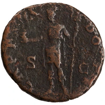 Dupondius or As - Hadrian CAPPADOCIA S C; Cappadocia back