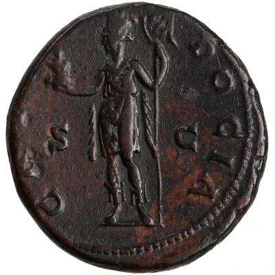 Dupondius or As - Hadrian CAPPADOCIA S C; Cappadocia back