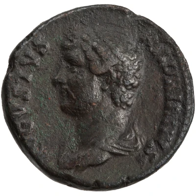 Dupondius or As - Hadrian CLEMENTIA AVG COS III P P S C; Clementia front