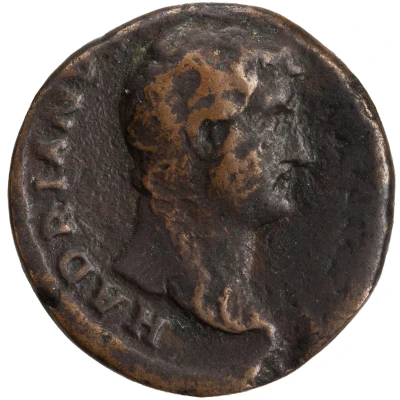 Dupondius or As - Hadrian FELICITAS AVG S C; Felicitas front