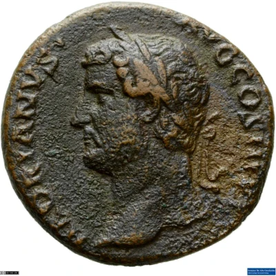 Dupondius or As - Hadrian FELICITAS AVG S C; Felicitas front