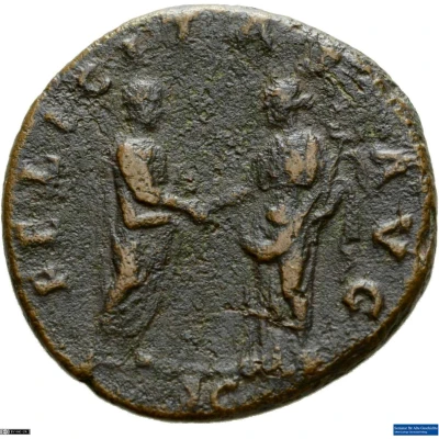 Dupondius or As - Hadrian FELICITAS AVG S C; Felicitas back