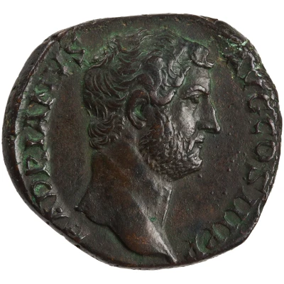 Dupondius or As - Hadrian FELICITAS AVG S C; Felicitas front