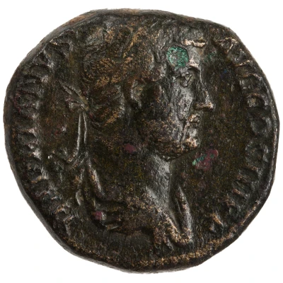 Dupondius or As - Hadrian FELICITAS AVG S C; Felicitas front