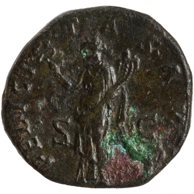 Dupondius or As - Hadrian FELICITAS AVG S C; Felicitas back
