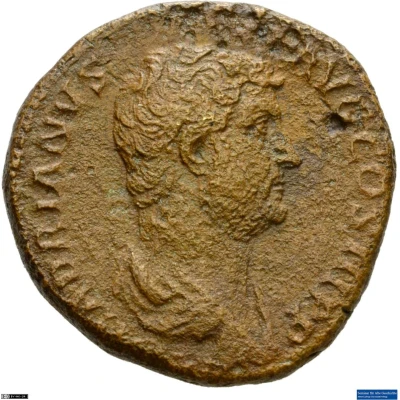 Dupondius or As - Hadrian FELICITAS AVG S C; Felicitas front