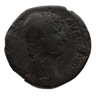 Dupondius or As - Hadrian FELICITAS P RS C; Felicitas front