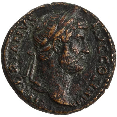 Dupondius or As - Hadrian FORTVNA AVG S C; Fortuna front