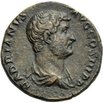 Dupondius or As - Hadrian FORTVNA AVGS C; Fortuna front