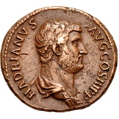 Dupondius or As - Hadrian HADRIANVS AVG III P P front