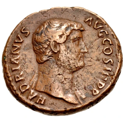 Dupondius or As - Hadrian HADRIANVS AVG III P P back