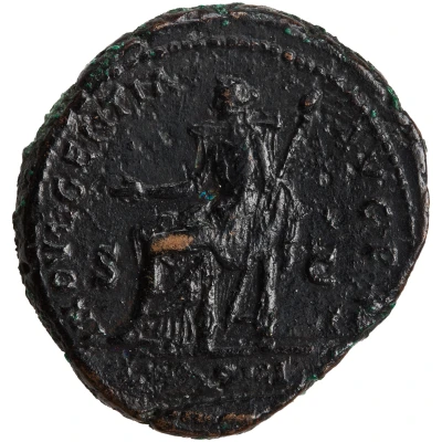 Dupondius or As - Hadrian INDVLGENTIA AVG COS III P P S C; Indulgentia back