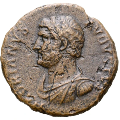 Dupondius or As - Hadrian INDVLGENTIA AVG COS III P P S C; Indulgentia front