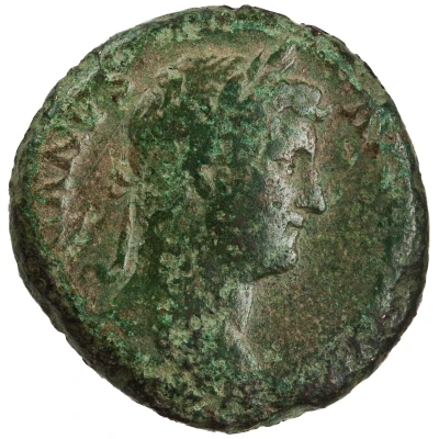 Dupondius or As - Hadrian PIETAS AVG S C; Pietas front