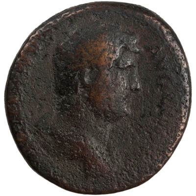 Dupondius or As - Hadrian RESTITVTORI ACHAIAE S C; Achaea front