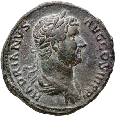 Dupondius or As - Hadrian RESTITVTORI ASIAE S C; Asia front