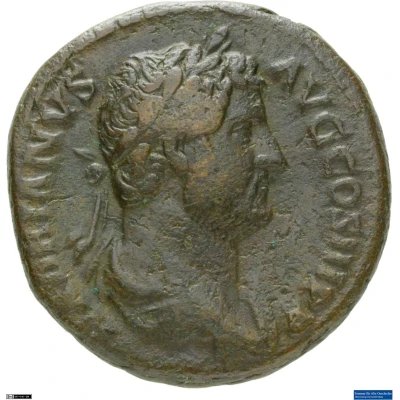 Dupondius or As - Hadrian RESTITVTORI GALLIAE S C; Gallia front