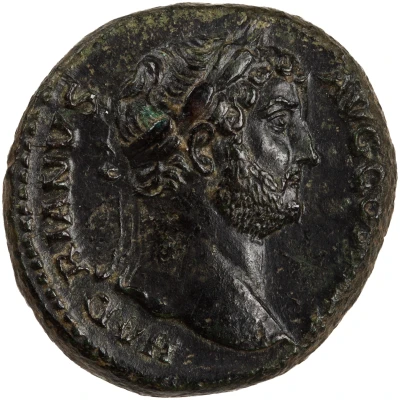 Dupondius or As - Hadrian SALVS AVG S C; Salus front
