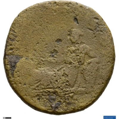 Dupondius or As - Hadrian TELLVS STABIL; Tellus back