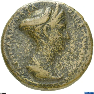 Dupondius or As - Sabina // S C; Vesta front