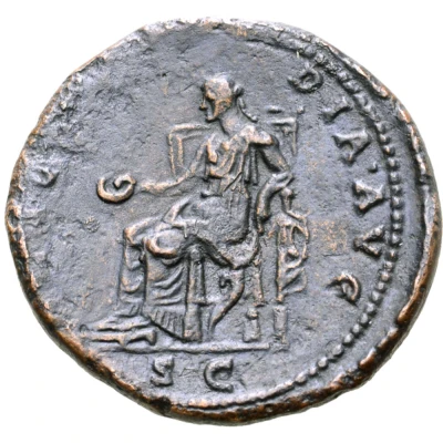 Dupondius or As - Sabina CONCORDIA AVG S C; Concordia back