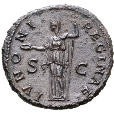Dupondius or As - Sabina IVNONI REGINAE S C; Juno back
