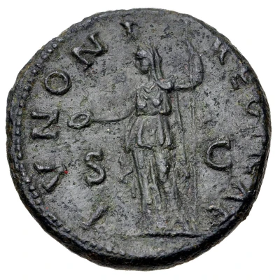 Dupondius or As - Sabina IVNONI REGINAE S C; Juno back