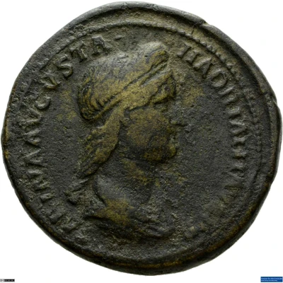 Dupondius or As - Sabina PIETAS S C; Pietas front