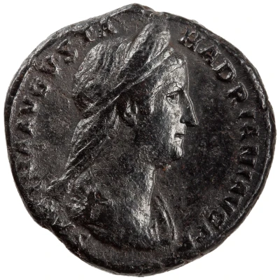 Dupondius or As - Sabina VESTA S C; Vesta front
