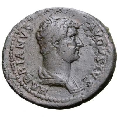 Dupondius or As - Sabina and Hadrian HADRIANVS AVGVSTVS back