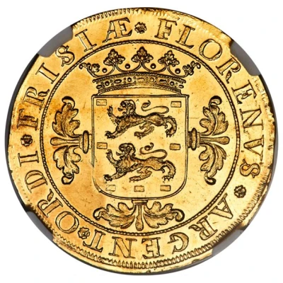 Florin of 28 Stuivers - Gold pattern front