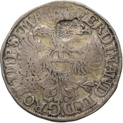 Florin with counterstamp - Ferdinand II front