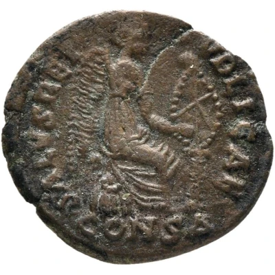 Follis - Aelia Eudoxia SALVS REI PVBLICAE; Constantinopolis back