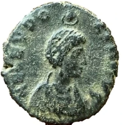 Follis - Aelia Eudoxia SALVS REIPVBLICAE; Cyzicus front