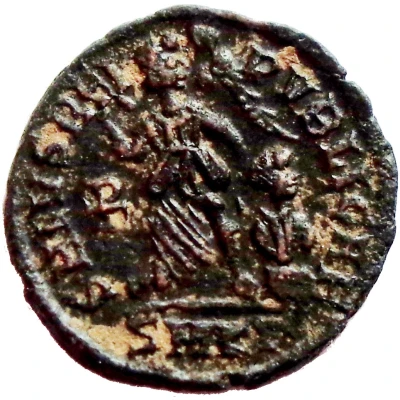 Follis - Arcadius SALVS REIPVBLICAE; Cyzicus back