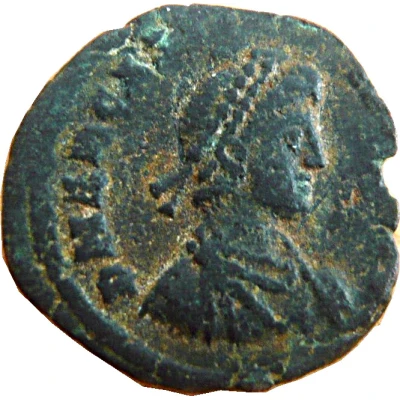 Follis - Arcadius VIRTVS EXERCITI; Nicomedia front