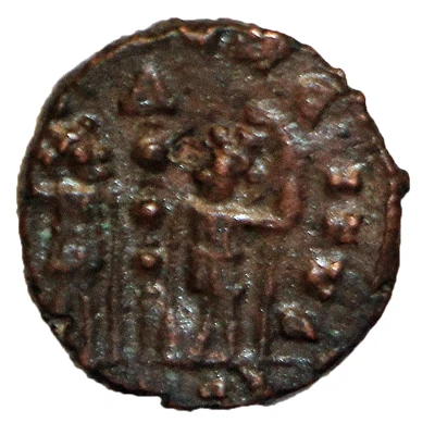 Follis - Constantinus II GLORIA EXERCITVS; Barbarous imitation back