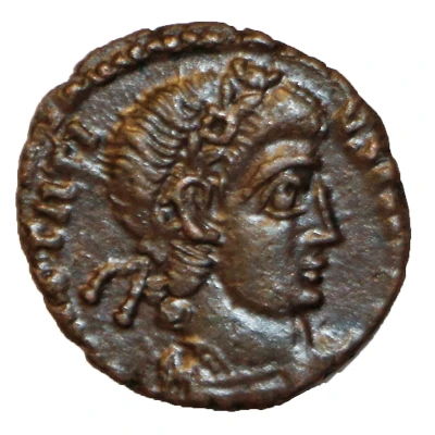 Follis - Constantius II GLORIA EXERCITVS; Barbarous imitation front