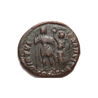 Follis - Honorius VIRTVS EXERCITI; Constantinopolis back