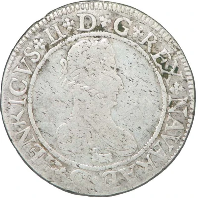 Franc with four H - Henry II 1st type front