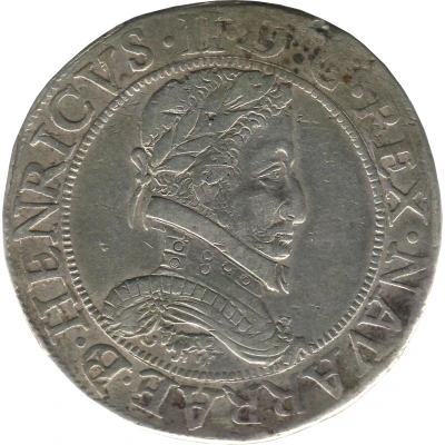 Franc with four H - Henry II 2nd type front