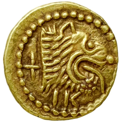 Gold 12½ Asses Lion's head series I 211 BC - 206 BC front