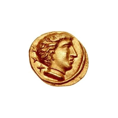 Gold 25 Asses Male head series III 211 BC - 206 BC front