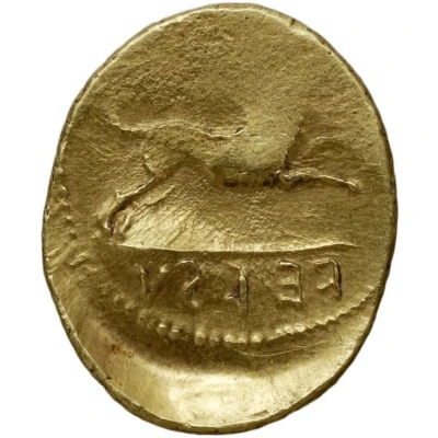 Gold 5 Asses 301 BC - 265 BC back