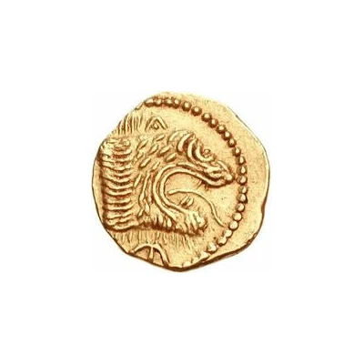 Gold 50 Asses Lion's head series I 211 BC - 206 BC front