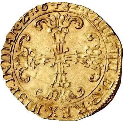 Gold Crown - Philip IV front