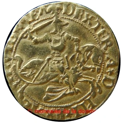 Gold Ducat - John II of Bourbon ND back