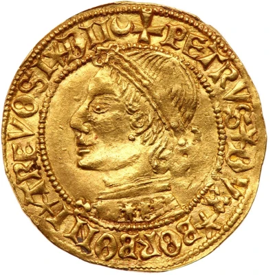 Gold Ducat - Peter II of Bourbon ND front