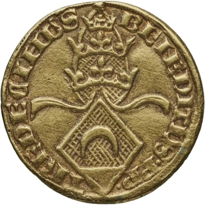 Gold Ecu - Benedict XIII ND front